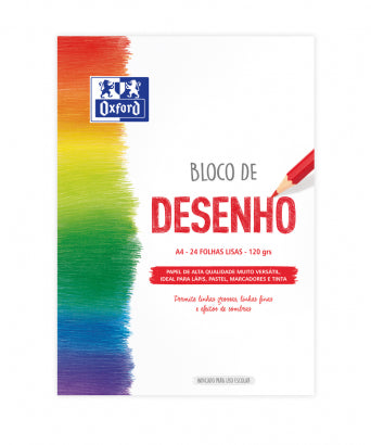 Bloco de Desenho Escolar A4