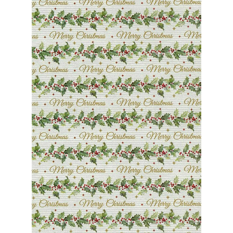 Rolo Papel Embrulho Natal Trad 10Mtx70Cm