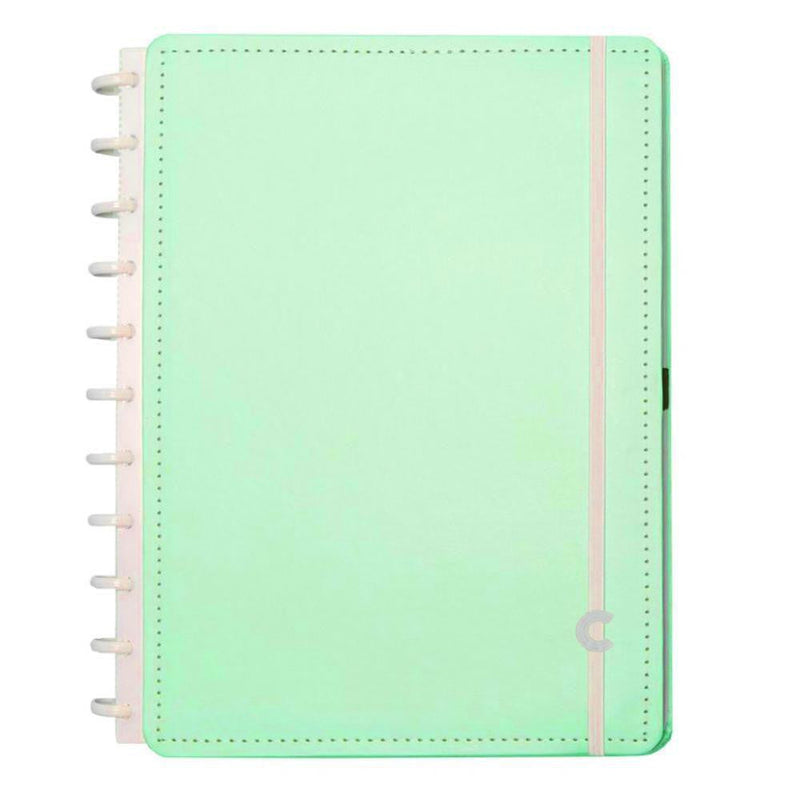 Caderno Grande Verde Pastel