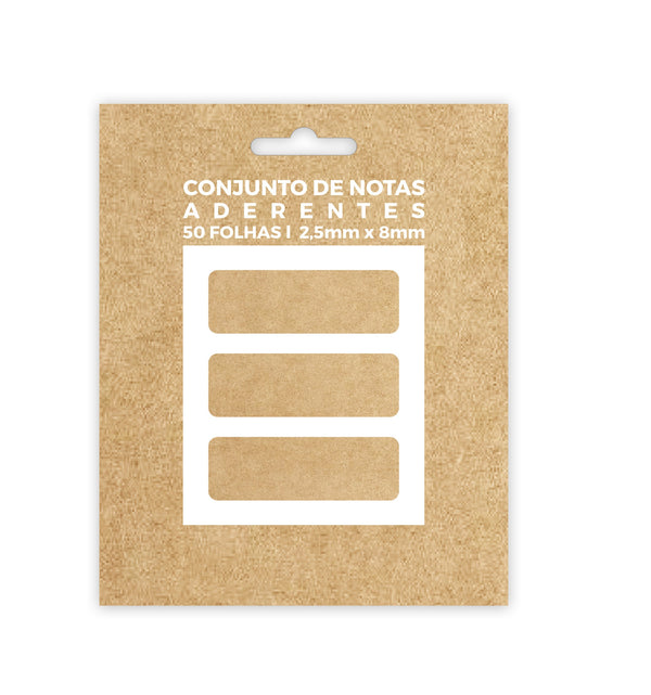 Conjunto 3 Post It - Kraft