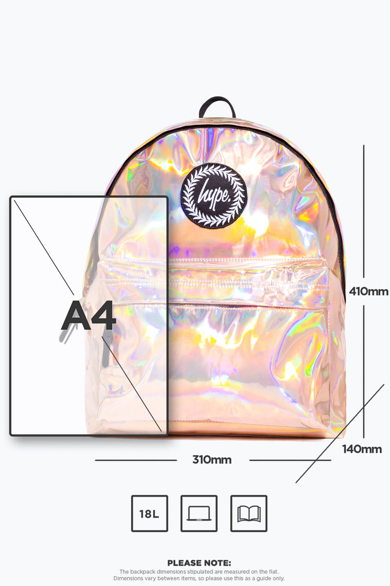 Mochila Rose Gold Holographic Hype