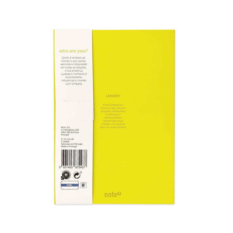 Caderno A5 Fino Your Colour Lemony