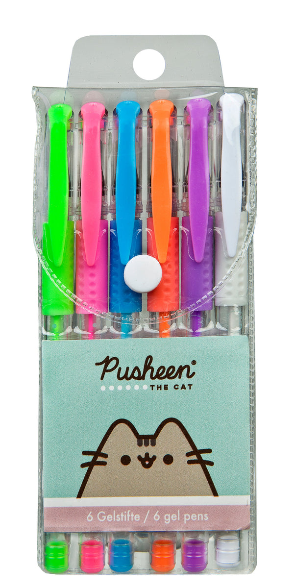 Conjunto 6 Canetas Gel - Pusheen