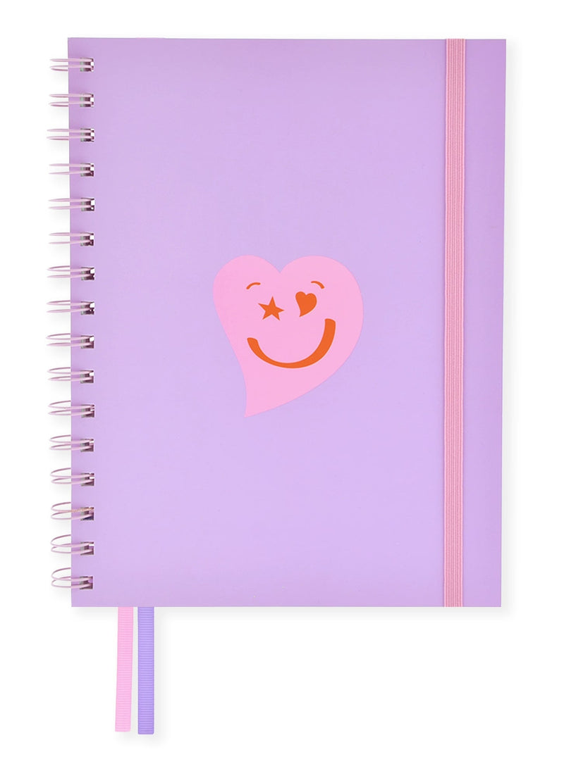 Caderno A5 Espiral - Happy Days Purple