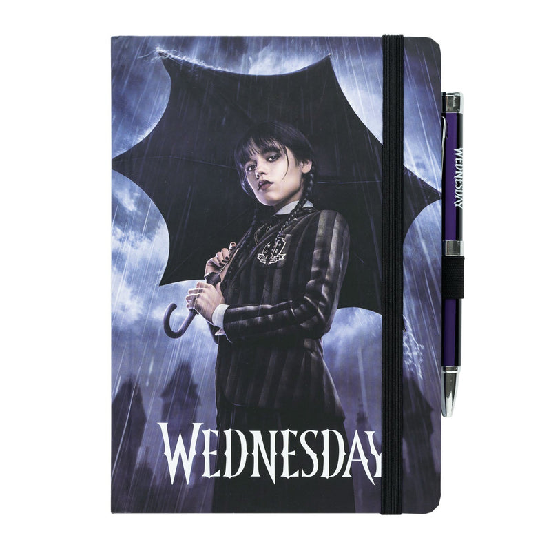 Caderno A5 Com Caneta - Wednesday