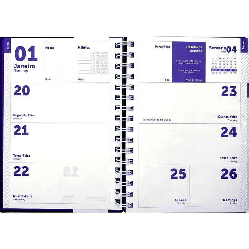 Agenda A5 2025 Semanal Your Colour Silky Note!