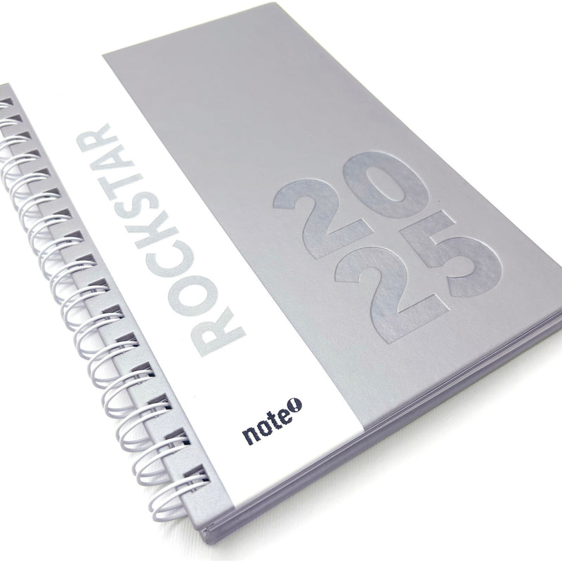 Agenda A5 2025 Semanal Your Colour Rockstar Note!